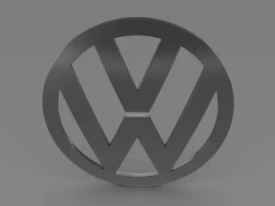 Volkswagen Logo 3D model from CGTrader