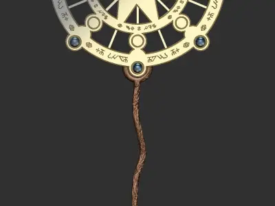 weapon Scepter 3d print for sorceress magician wizard witch 3D print model