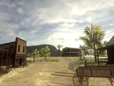 Wild Western Pack Unity3D Low-poly 3D model
