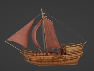 A Ship 3D model