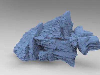 Gothic Cliffs 5 3D model