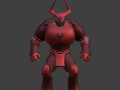 Mecha Devil Low-poly 3D model