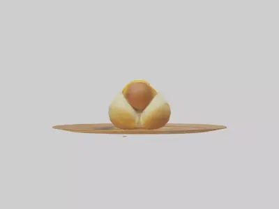 Cheese dog model 3D model