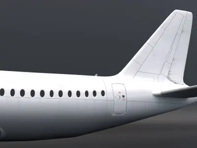 Airbus A320 Template v2 3D model