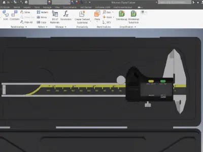 Mitutoyo Digital Caliper 3d model 3D model