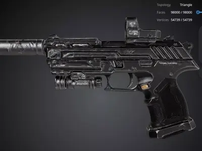 Pistol 3D model order