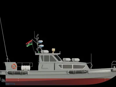 Stan Patrol Boat 1605 Low-poly 3D model