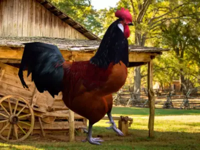 Rooster Low-poly 3D model