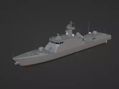 Yoon Youngha-class Patrol Missile Vessel 3D model