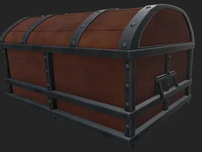 Chest Stylized Low-poly 3D model