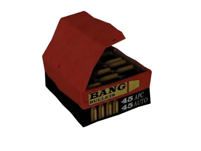 Bullets Case Low-poly 3D model