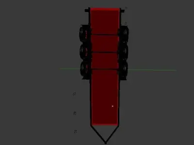 Custom 24 foot dump trailer Free 3D model