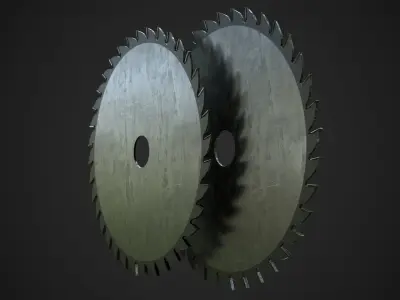 Saw Blade Low-poly 3D model buy
