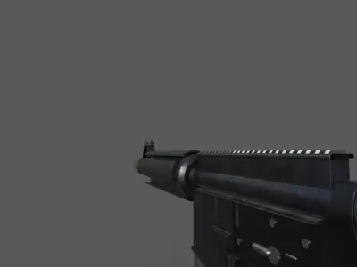 Battle Rifle M4A4 3D model Low-poly 3D model