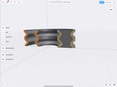 Print In Place 608 Bearing 3D print model