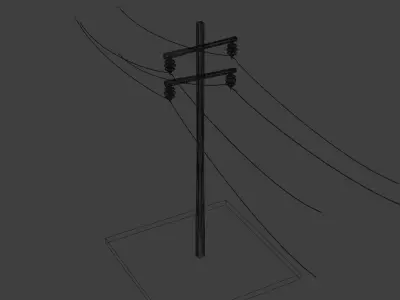 Electric Pole Free 3D model