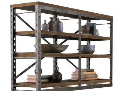 CONSOLE FRENCH LIBRARY small 3D model