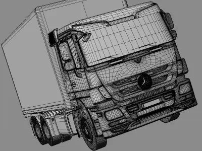 Mercedes Actros Box Truck 3D model