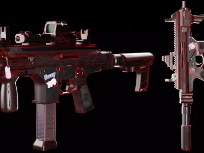 Beretta PMX Free low-poly 3D model