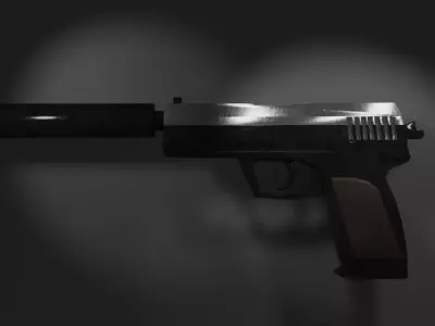 USP LowPoly free Free low-poly 3D model