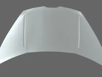 Car Bonnet 02 Low-poly 3D model