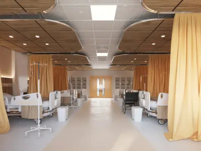 Hospital Ward Interior 3D model