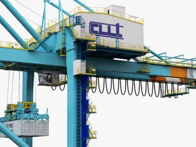  Port Terminal Crane Set 