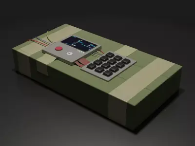 Bomb c4 3d blender Free 3D model