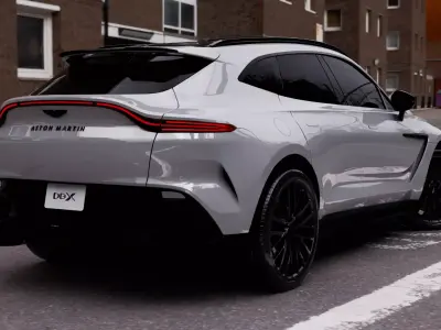 2025 Aston Martin dbx707 Interior Exterior Engine  3D Model Low-poly 3D model