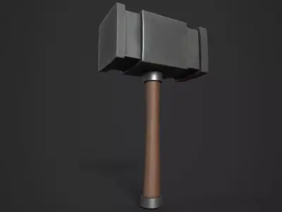 Hammer Low-poly 3D model 51