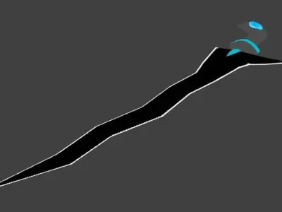 Keris-5 Low-poly 3D model