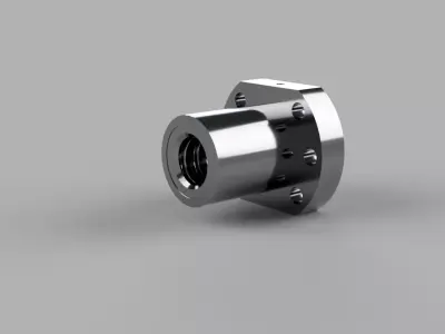 SFU1605 Ball Nut High-Precision CAD Model STEP STL 3D model