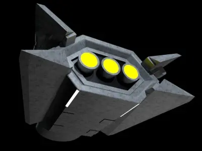 Spaceship 3D model shop
