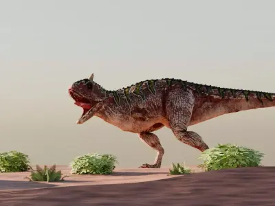 Dinosaur Scene Environment 3D model