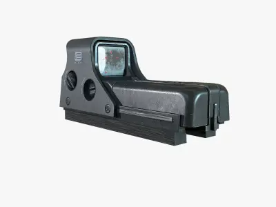 Holographic Weapon Sight EOTECH Low-poly 3D model