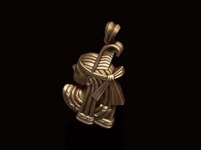 Egyptian Goddess Maat pendant 3D print model