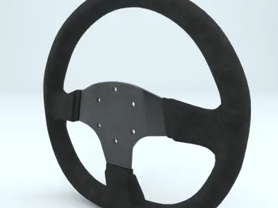 Steering Wheel Sparco R353 Black  3D model