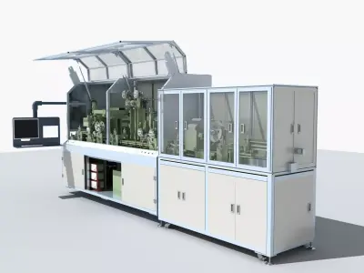 Industrial Equipment 16-Automatic Cut  Detection Production Line 3D model
