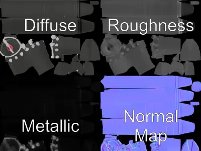 Torpedo Model Pack with HighDetail Features Low-poly 3D model