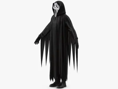 Halloween Costume Ghostface 3D model