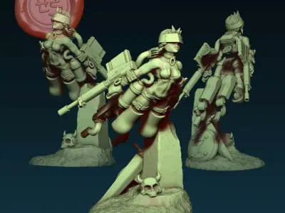 Cherub 07 - 32mm Miniature 3D print model