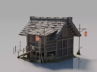 Traditional Japanese House 19 3D model