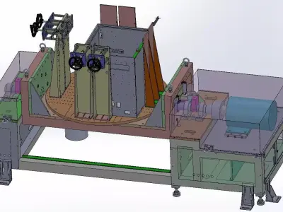 Automatic Welding Positioner Machine Tilting and Rotary Welding  3D model