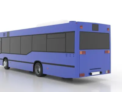 Mercedes-Benz O405N2K France Low Low-poly 3D model