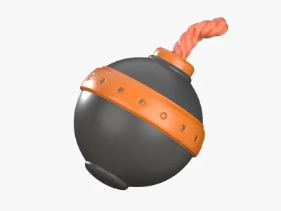 Bomb 3D Illustration 3D model purchase
