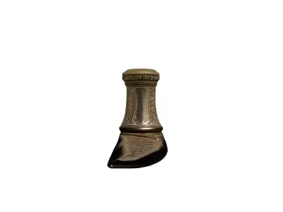 Ornate Ceremonial Axe Head Low-poly 3D model