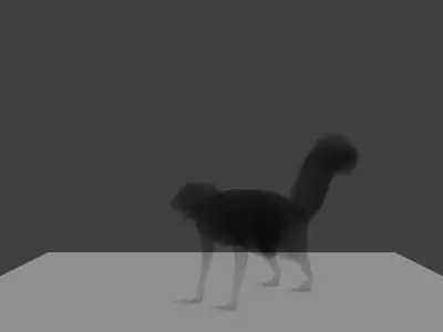 squirrel made in blender lowpoly Low-poly 3D model
