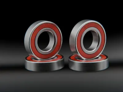 Cartridge 6901 Bearing pack Low-poly 3D model