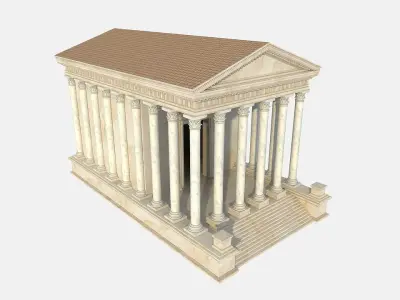Ancient Temple 3D model get