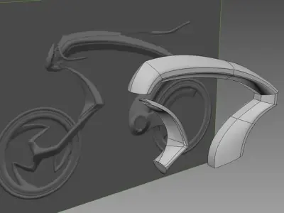 FantasyBike bicycle with seat Free 3D model